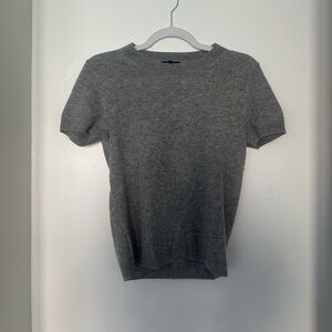 Quince Grey Cashmere T Shirt